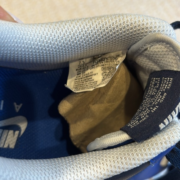 Nike Air Force 1s Men's Blue and White Sneakers - Picture 6 of 6